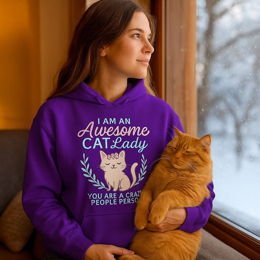 Awesome Cat Lady Hoodie