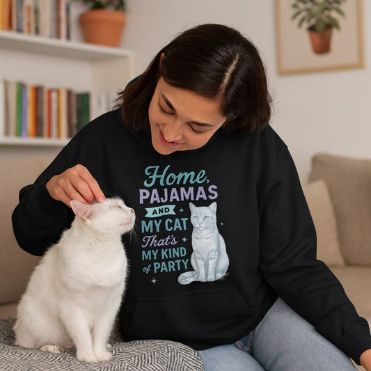 Home, Pajamas And My Cat Hoodie