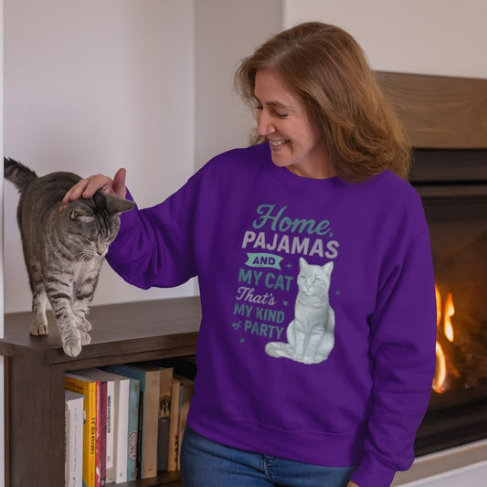 Home, Pajamas And My Cat Sweatshirt