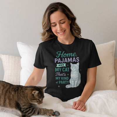 Home, Pajamas And My Cat Tee